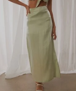 Peppermayo Exclusive Summer Edit Midi Skirt - Sage