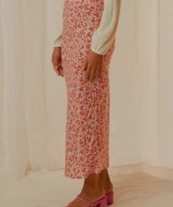 Cools Club New & Most Loved Slip Midi Skirt - Micro Floral 10 Cools Club New & Most Loved Slip Midi Skirt - Micro Floral