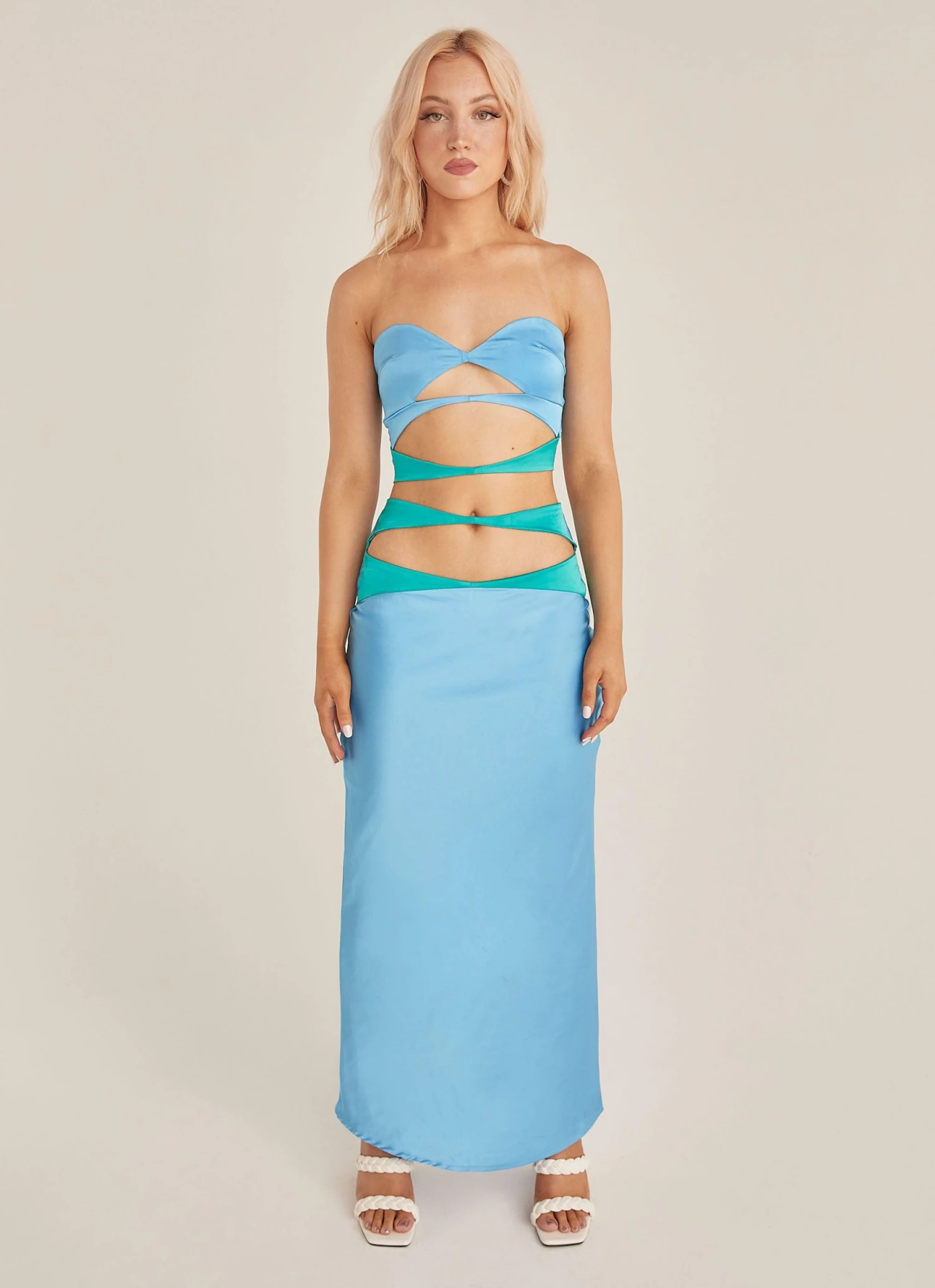 Riley Hubatka X Peppermayo Mondello Maxi Skirt - Azure 4 Riley Hubatka X Peppermayo Mondello Maxi Skirt - Azure