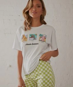 Cools Club Sunday Tee - White Summer 7 Cools Club Sunday Tee - White Summer