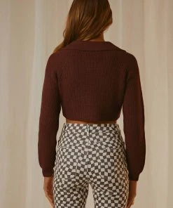 Peppermayo New & Most Loved Essena Knit Top - Choc Brown