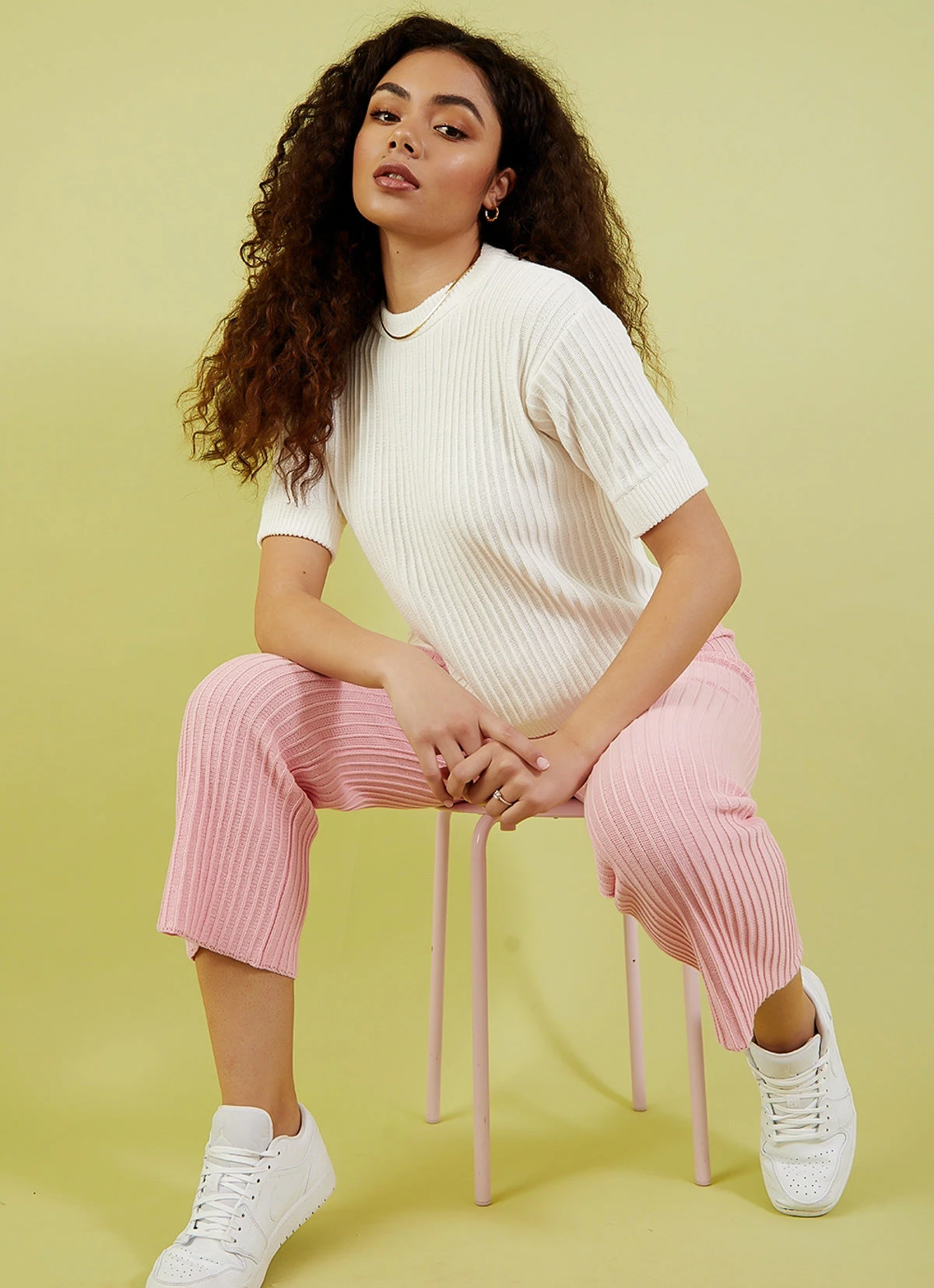 Rue Stiic Pamela Knit Tee - White 1 Rue Stiic Pamela Knit Tee - White