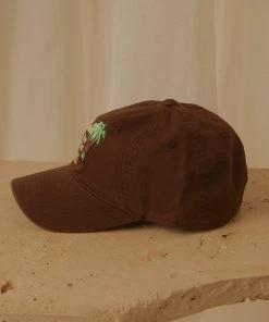 American Needle New & Most Loved Twin Palms Ball Park Cap - Chocolate