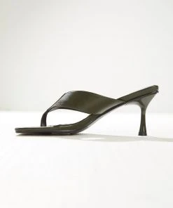 4th & Reckless Josephine Heel - Dark Green PU