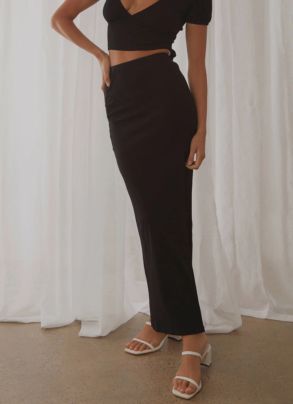 Peppermayo Venice Streets Midi Skirt - Black 2 Peppermayo Venice Streets Midi Skirt - Black