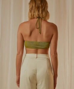 Peppermayo Dancing On Tables Crop Top - Green 11 Peppermayo Dancing On Tables Crop Top - Green