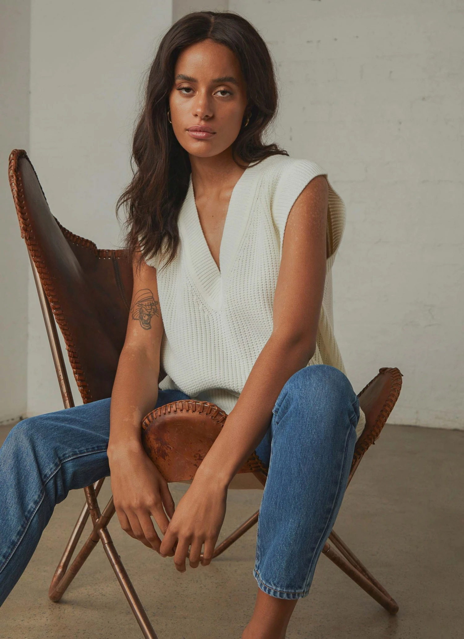 Peppermayo Everything About You Knit Vest - White 2 Peppermayo Everything About You Knit Vest - White