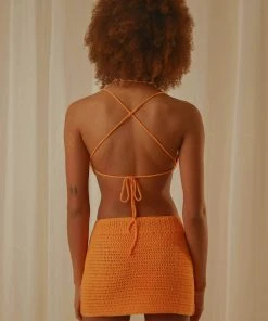 Peppermayo Exclusive Cancun Crochet Halter Top - Tangerine - Pre-Order 11 Peppermayo Exclusive Cancun Crochet Halter Top - Tangerine - Pre-Order