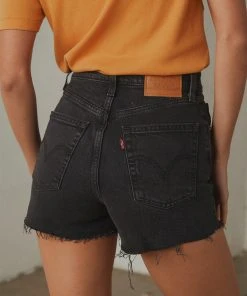 Levi's Ribcage Short - Black Bayou New Bottoms