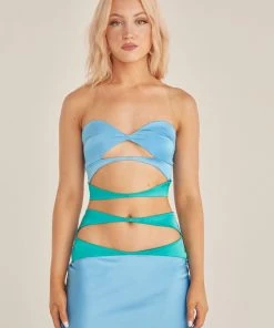 Riley Hubatka X Peppermayo New & Most Loved Sweet Days Crop Top - Azure 9 Riley Hubatka X Peppermayo New & Most Loved Sweet Days Crop Top - Azure