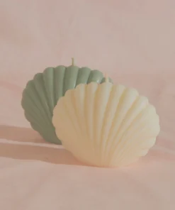 Manara Home Clam Shell Candle - Cream