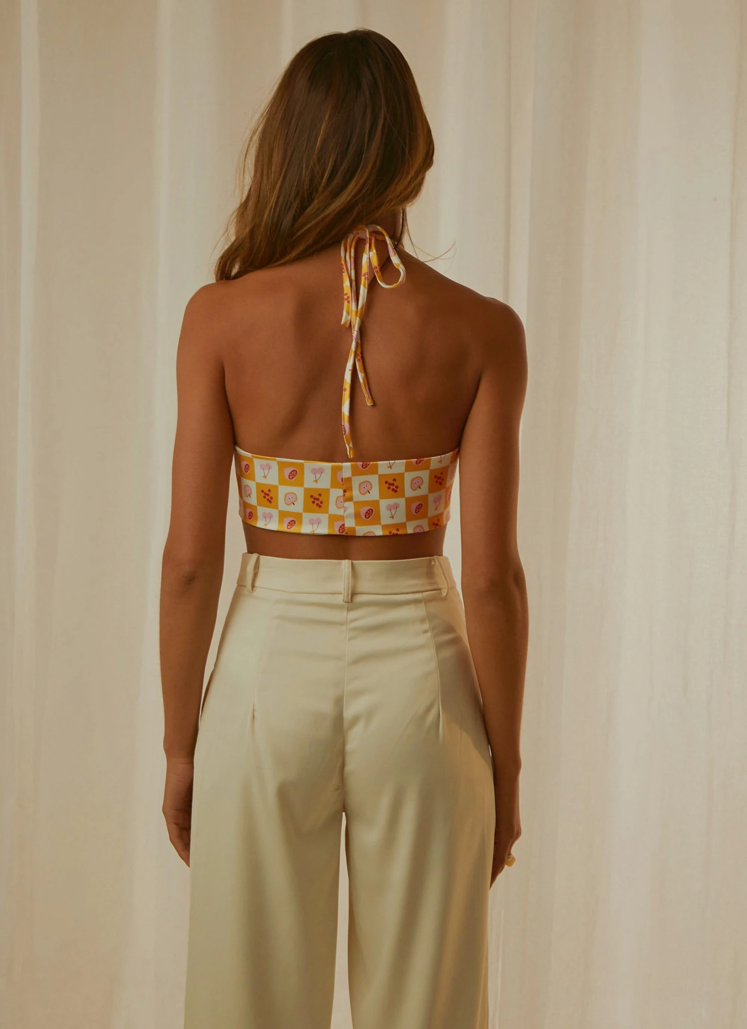 Peppermayo Exclusive New & Most Loved Frankie Crop - Fruity Check 5 Peppermayo Exclusive New & Most Loved Frankie Crop - Fruity Check