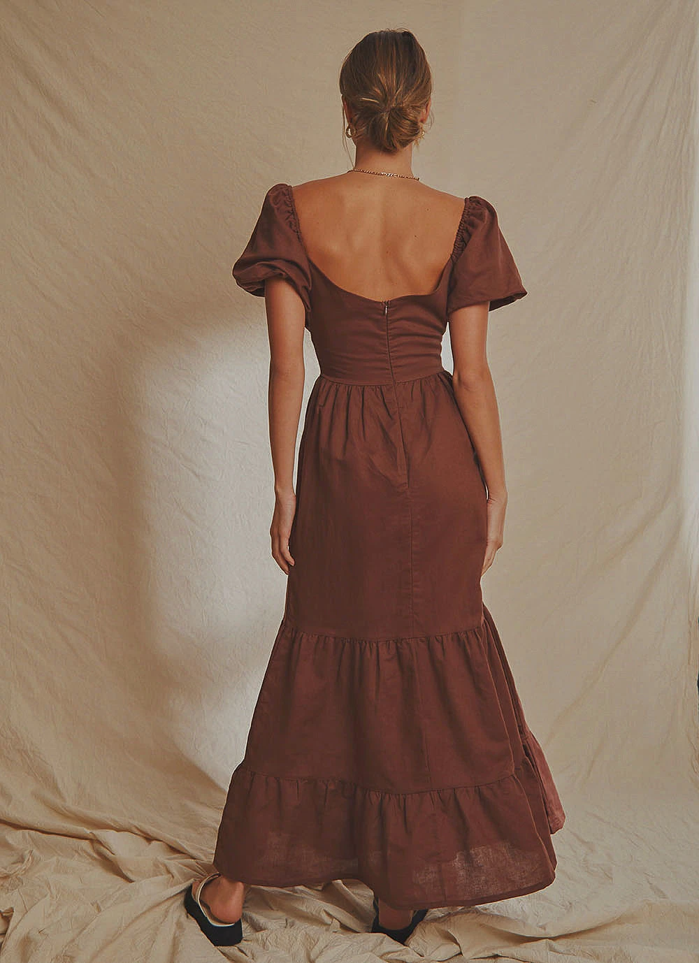 National Breast Cancer Foundation X Peppermayo New & Most Loved Europe Local Linen Maxi Dress - Choc Brown 5 National Breast Cancer Foundation X Peppermayo New & Most Loved Europe Local Linen Maxi Dress - Choc Brown