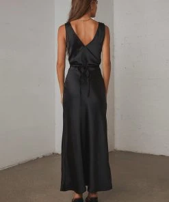 Peppermayo Exclusive New & Most Loved Loren Midi Dress - Black - Pre-Order