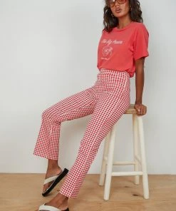 Peppermayo California Living Pants - Red Check
