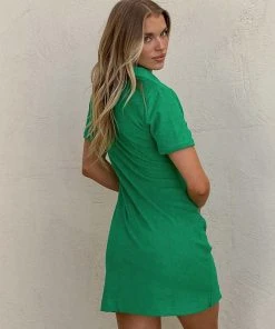 Vacancy Supply Daylight Terry Mini Dress - Jade Green 9 Vacancy Supply Daylight Terry Mini Dress - Jade Green