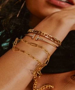 Peppermayo New & Most Loved Amity Chain Bracelet - Gold