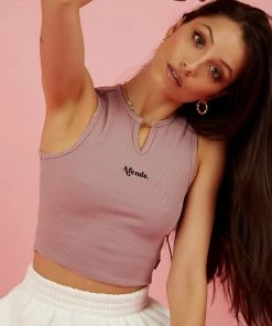 Afends Tamra Sleeveless Top - Smokey Rose