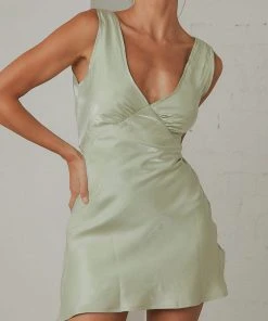 Peppermayo Exclusive Audrey Vintage Slip Dress - Sage New & Most Loved