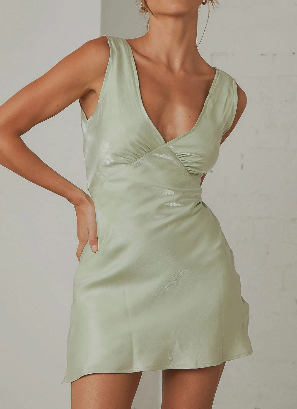 Peppermayo Exclusive Audrey Vintage Slip Dress - Sage New & Most Loved 1 Peppermayo Exclusive Audrey Vintage Slip Dress - Sage New & Most Loved