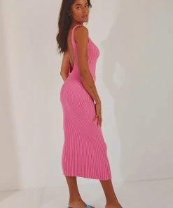 Peppermayo Take Me Away Midi Dress - Pink New & Most Loved