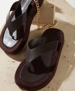 Cult Avenue New & Most Loved Style Muse Sandals - Choc Brown