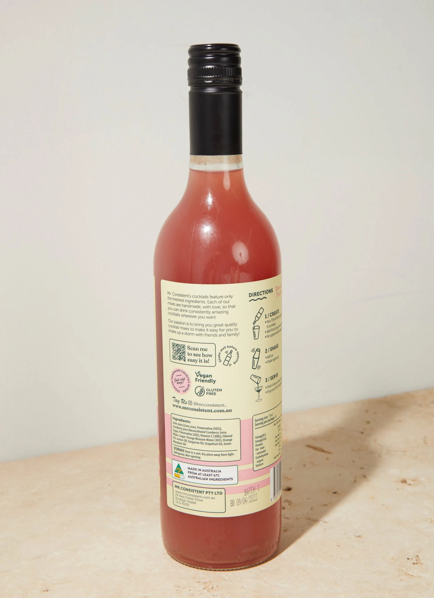 Mr Consistent Premium Cocktail Mixer - Cosmo New & Most Loved 3 Mr Consistent Premium Cocktail Mixer - Cosmo New & Most Loved