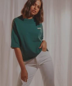 Levi's Heavyweight Box Logo Tee - Forest