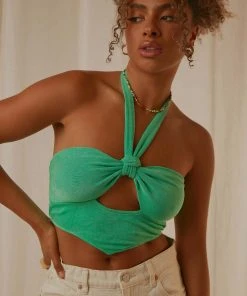 Peppermayo New & Most Loved Amie Crop Top - Green
