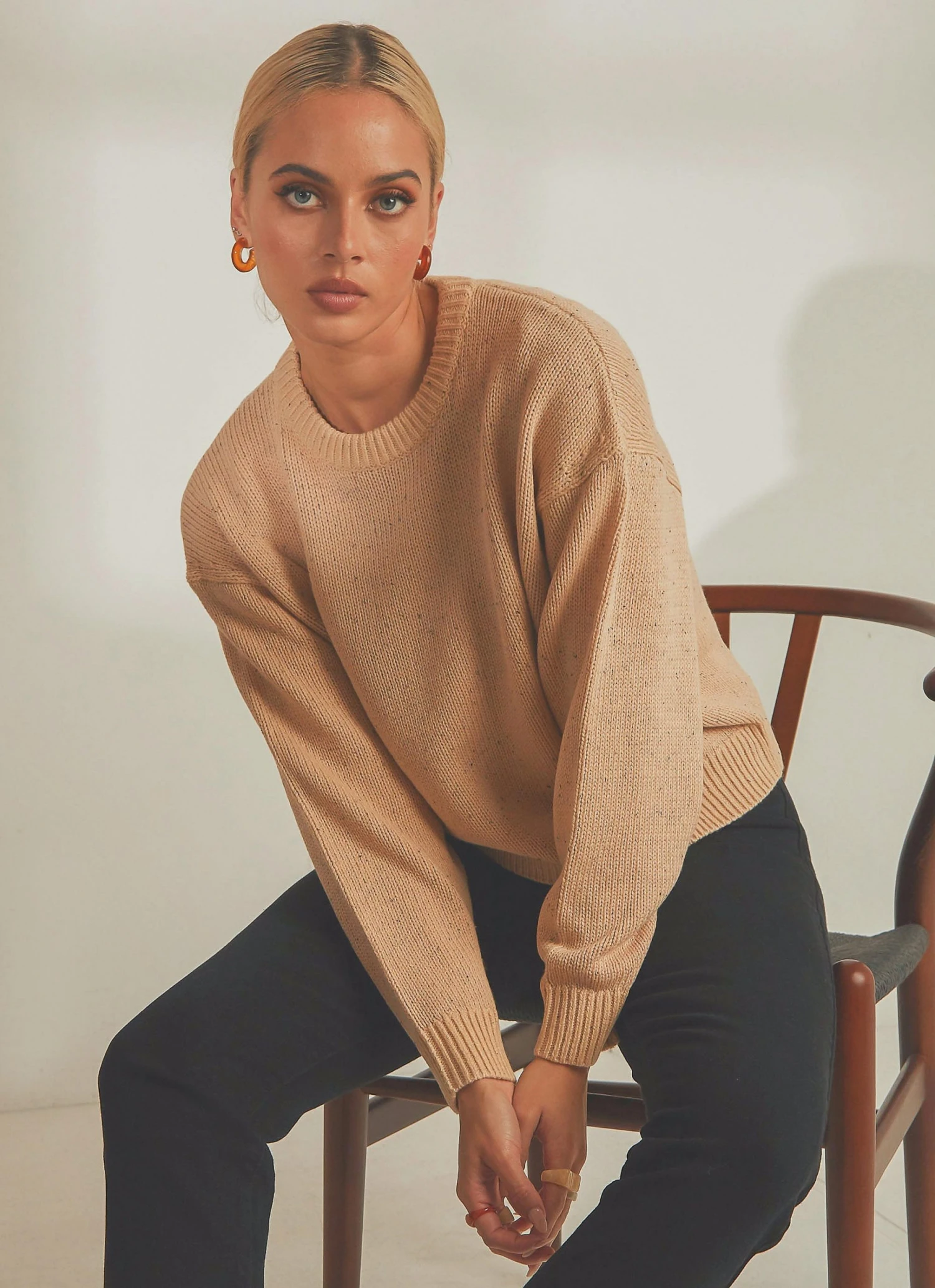 Nude Lucy Lennon Speckle Knit - Honey Speckle 2 Nude Lucy Lennon Speckle Knit - Honey Speckle