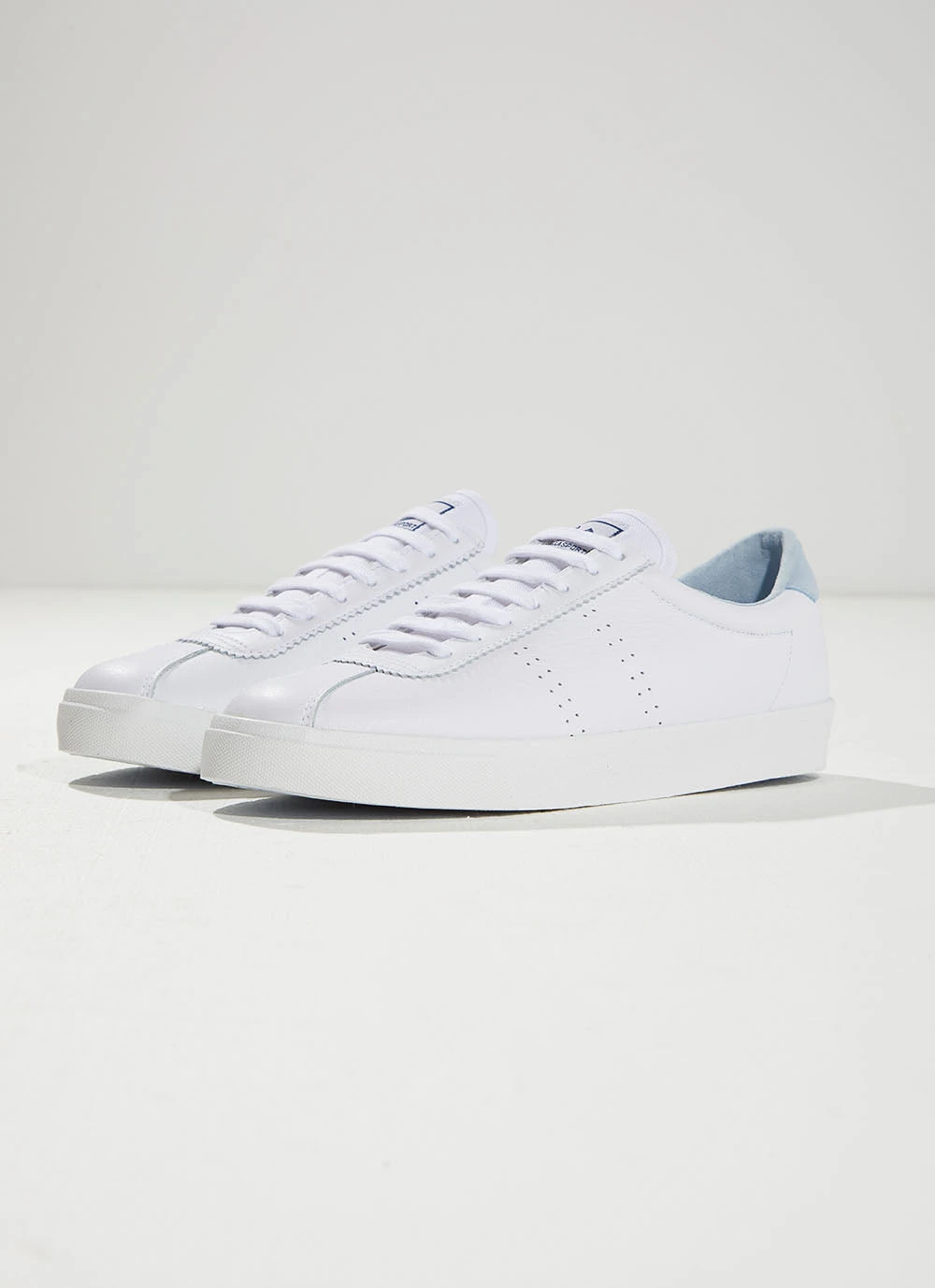 Superga 2843 CLUBS SNEAKER - A0E White/Blue New & Most Loved 4 Superga 2843 CLUBS SNEAKER - A0E White/Blue New & Most Loved