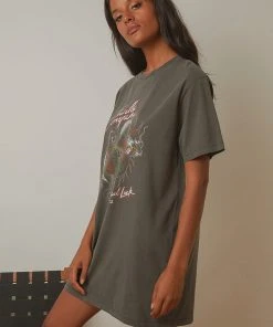 Thrills Bad Luck Merch Tee Dress - Merch Black 8 Thrills Bad Luck Merch Tee Dress - Merch Black