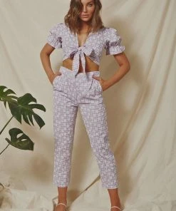 Peppermayo New & Most Loved Girlfriends Pants - Lilac