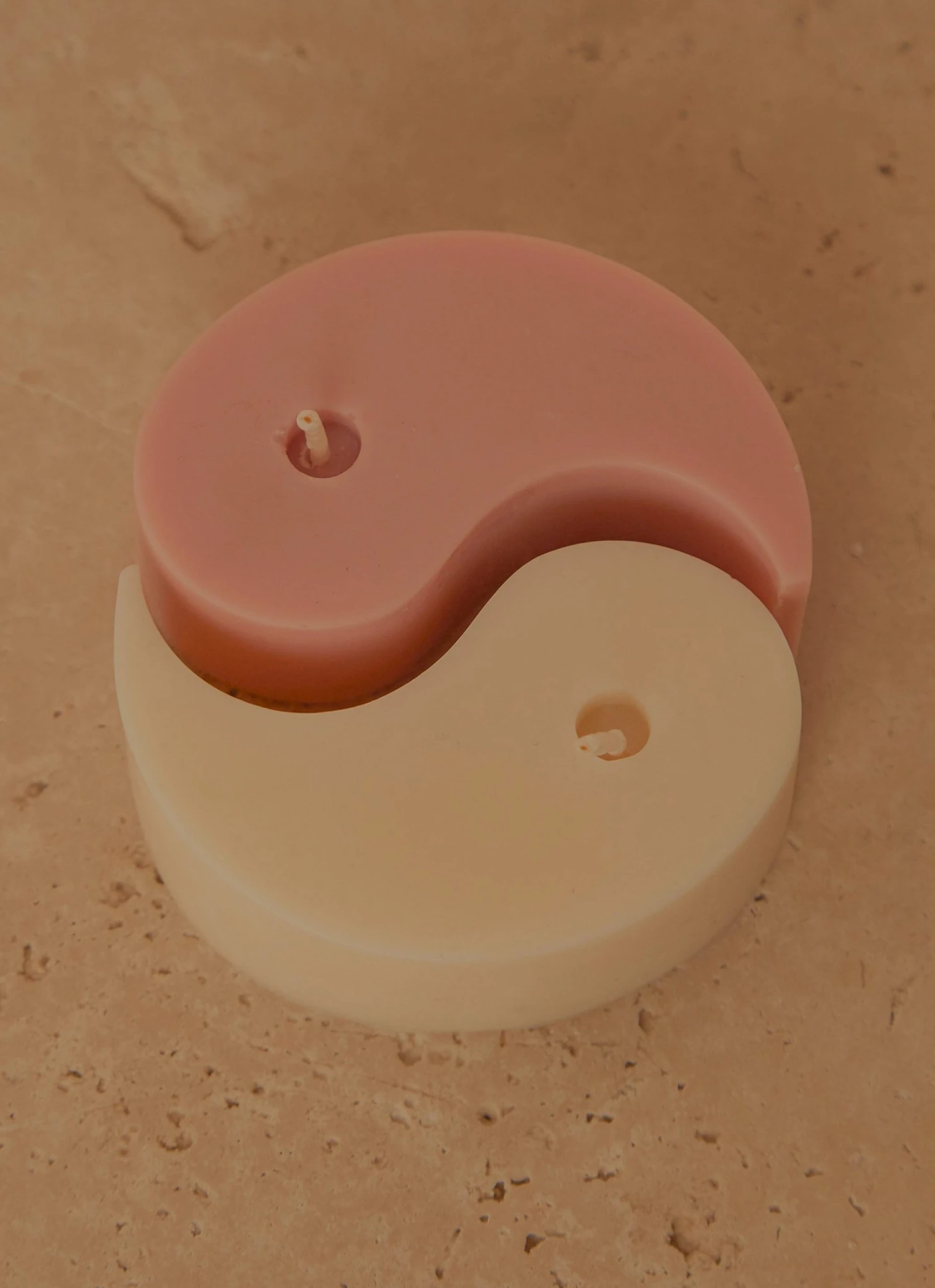 Manara Home Yin And Yang Candles - Cream And Pink New & Most Loved 1 Manara Home Yin And Yang Candles - Cream And Pink New & Most Loved
