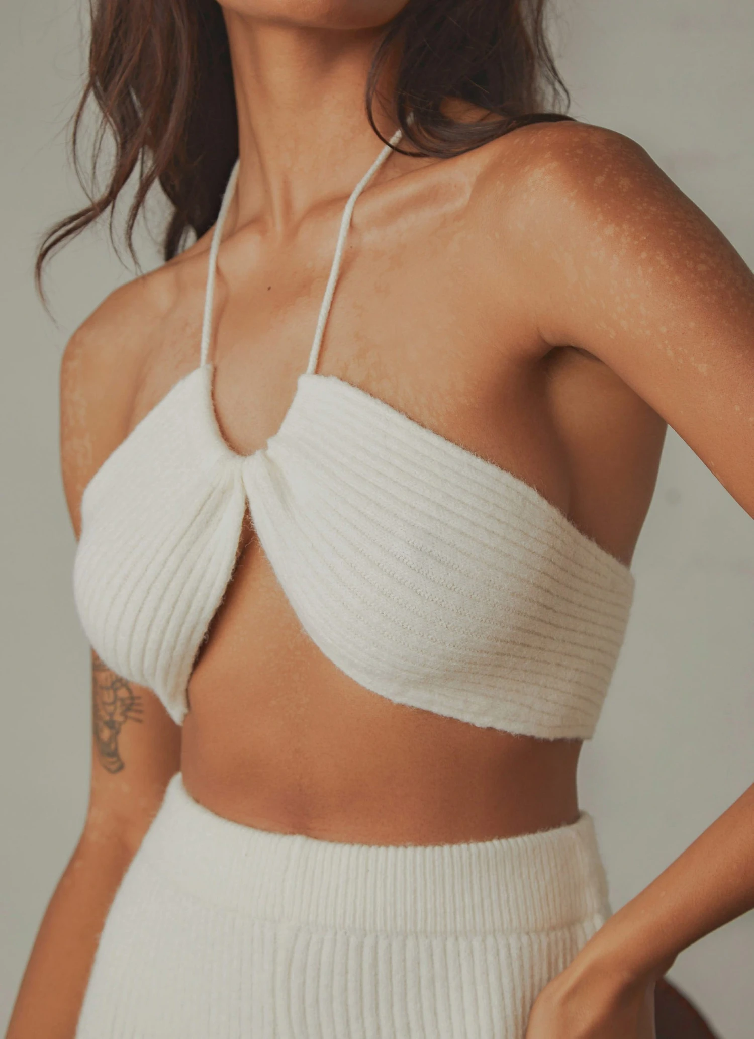 Peppermayo New & Most Loved Jessa Knit Crop Top - Off White 1 Peppermayo New & Most Loved Jessa Knit Crop Top - Off White