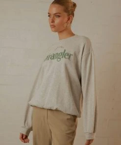 Wrangler The Reaction Sweat - Light Grey Marle