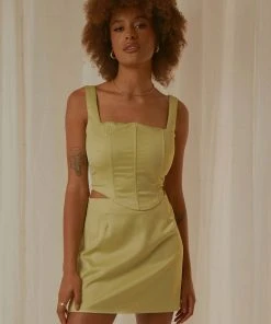 Peppermayo Exclusive Hollywood Darling Bustier Top - Pistachio 7 Peppermayo Exclusive Hollywood Darling Bustier Top - Pistachio