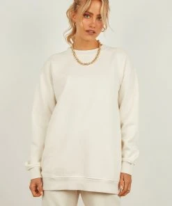 Nude Lucy Carter Classic Boyfriend Sweat - Ecru