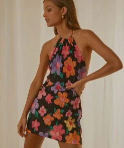 Peppermayo Exclusive New & Most Loved Love From Europe Halter Dress - Noir Bloom 11 Peppermayo Exclusive New & Most Loved Love From Europe Halter Dress - Noir Bloom