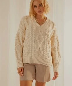 Peppermayo New & Most Loved Matchmaker Knit Sweater - Cream