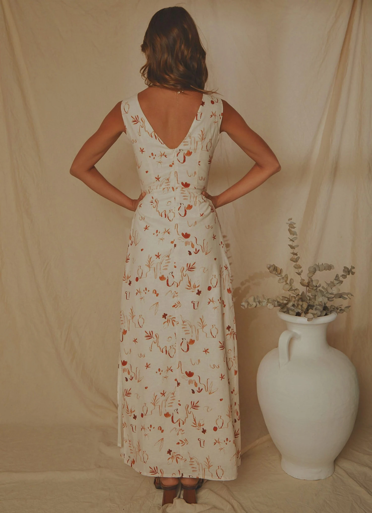 Peppermayo Exclusive Verve Linen Midi Dress - Safari New & Most Loved 6 Peppermayo Exclusive Verve Linen Midi Dress - Safari New & Most Loved