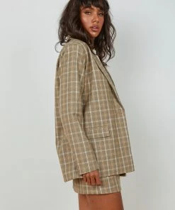 4th & Reckless Chance Blazer - Beige Check 8 4th & Reckless Chance Blazer - Beige Check
