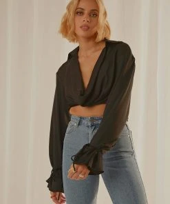 Peppermayo New & Most Loved Love Drunk Crop Top - Black