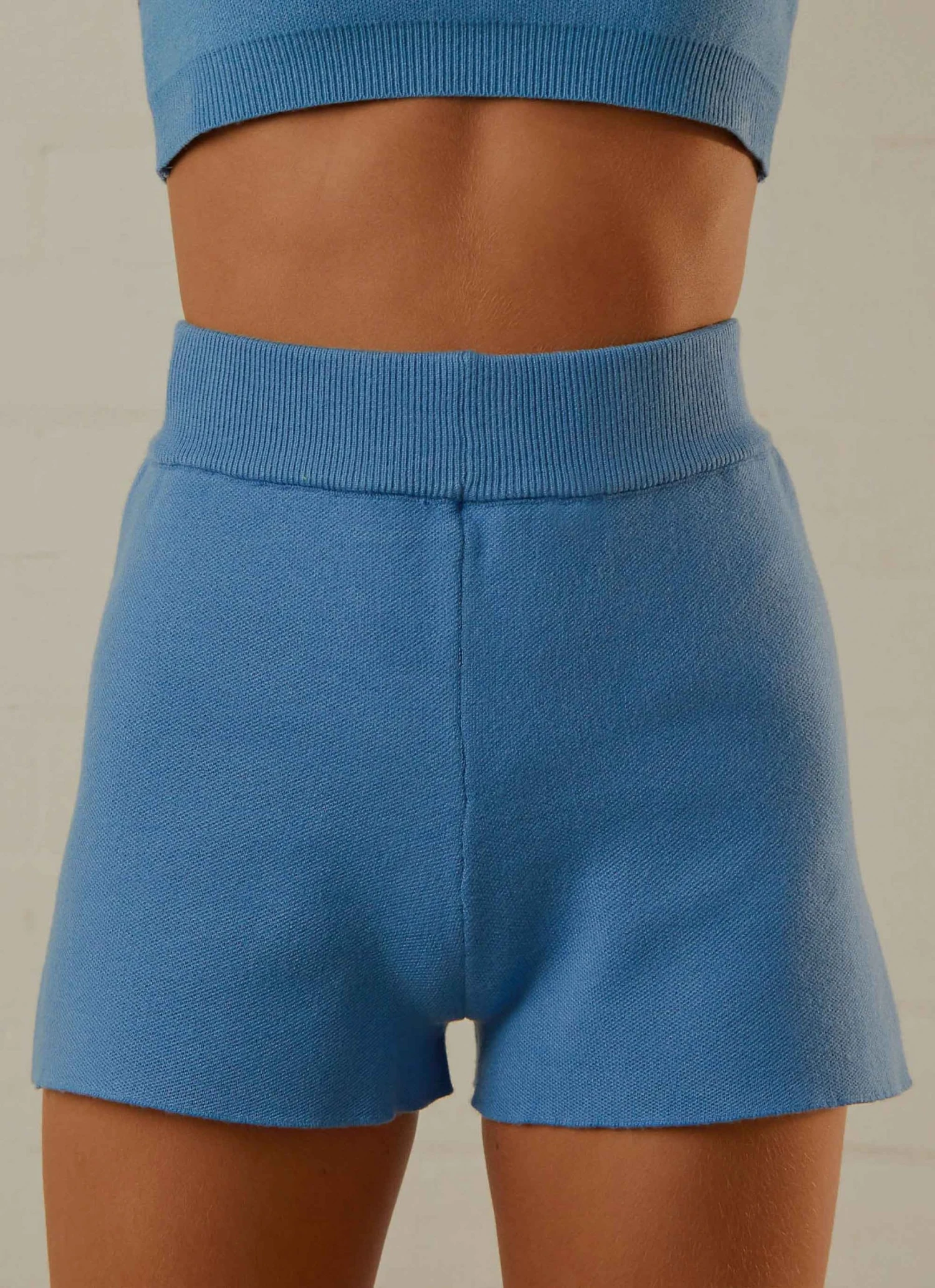 Peppermayo Exclusive Remix It Knit Short - Dusty Blue New & Most Loved 4 Peppermayo Exclusive Remix It Knit Short - Dusty Blue New & Most Loved