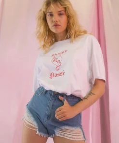 Abrand New & Most Loved A Oversized Vintage Dyspnea Tee - White