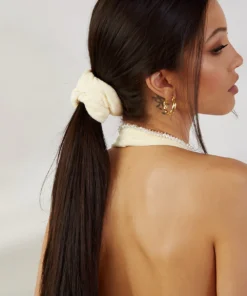 Peppermayo Exclusive Coastline Terry Scrunchie - Yellow New Accessories