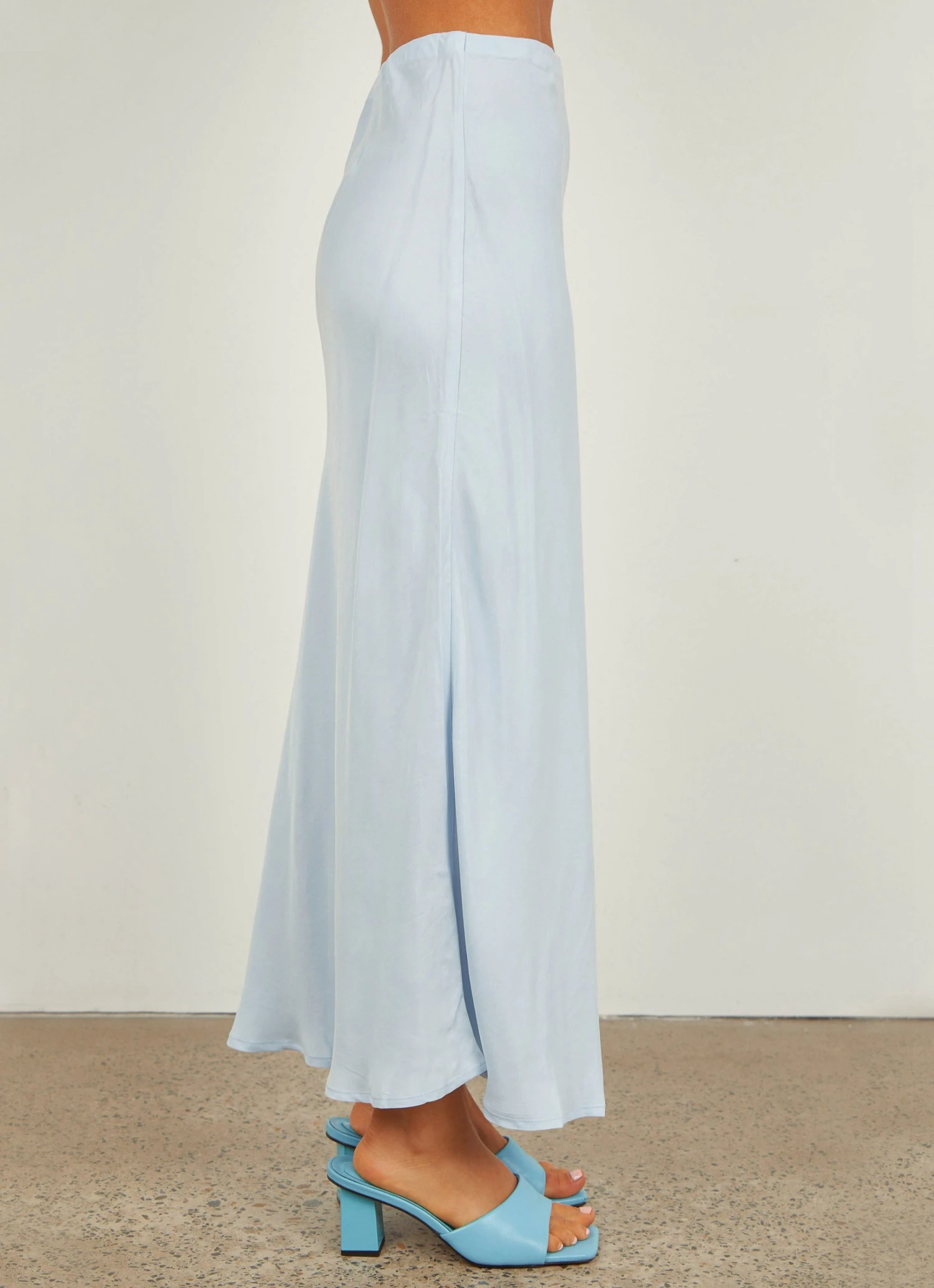 Nude Lucy Reese Cupro Midi Skirt - Sky New & Most Loved 4 Nude Lucy Reese Cupro Midi Skirt - Sky New & Most Loved