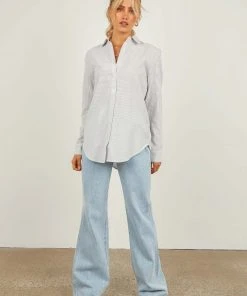 Nude Lucy Nude Classic Shirt - Grey Stripe New & Most Loved 7 Nude Lucy Nude Classic Shirt - Grey Stripe New & Most Loved