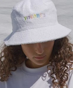 Vacancy Supply New & Most Loved Leisure Terry Bucket Hat - White