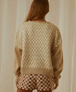 Cools Club New & Most Loved Checker Knit - Bone 11 Cools Club New & Most Loved Checker Knit - Bone